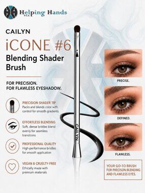 Cailyn iCONE #6 Blending Shader Brush for Precision Flawless Eyeshadow